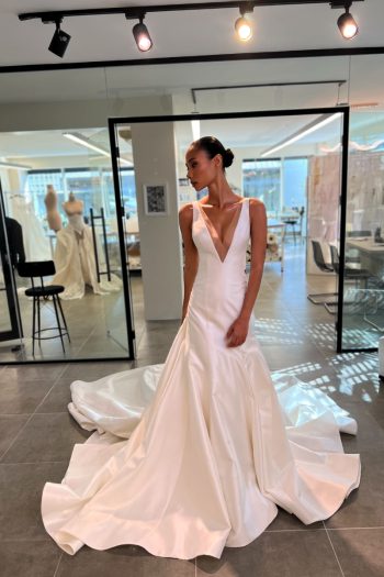 luxury bridal wedding dress soft and sophisticated