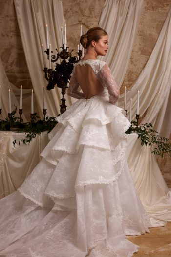 luxury bridal wedding dress soft and sophisticated